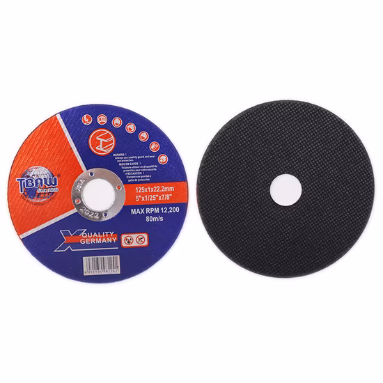 5 Zoll 125*1*22 Hochgeschwindigkeits-Trennscheibe/Trennscheibe zum Schneiden von Edelstahl/Inox-Stahl mit MPa-Zertifikat