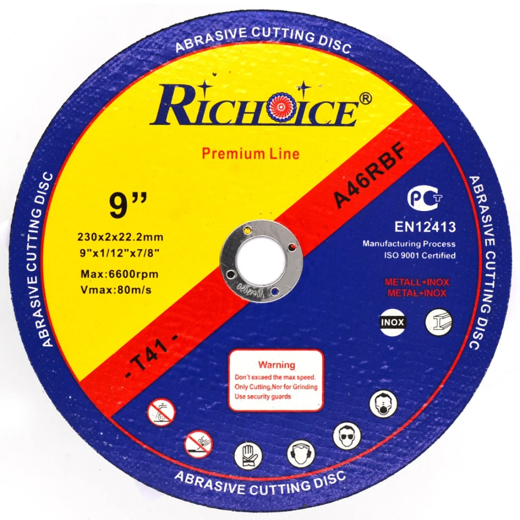 Richoice Diameter 75mm Thickness 6mm Bore 10mm T29 Abrasive Grinding Wheel for Cutting Metal