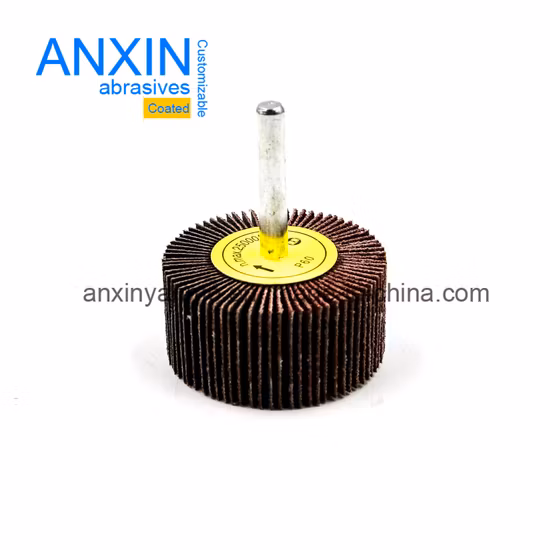 Montiertes Fächerrad mit 6 mm 6,35 mm Schaft zur Reinigung